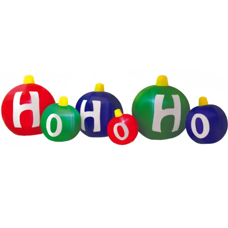 10-Foot 'Ho Ho Ho' Cheer-Inspired Inflatable Sign 1