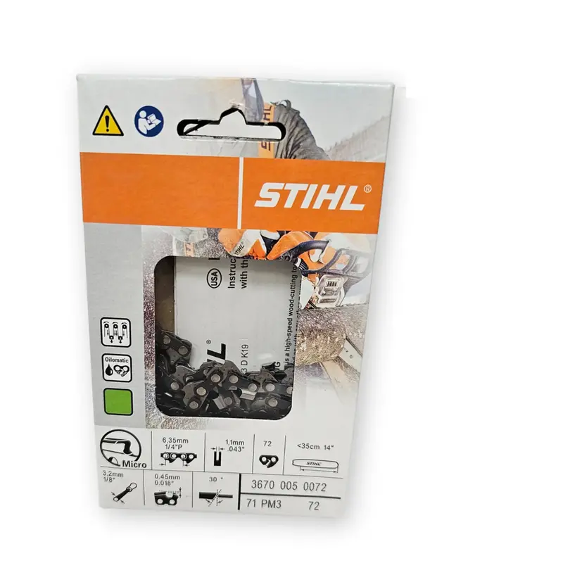 14-Inch Stihl 71 Pm3 72 Bar Chain For Ht 133 And Msa 160 Pole Saws (Part #3670 005 0072) 1