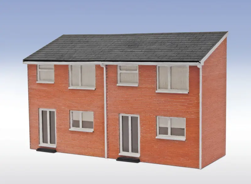 1960S Semi-Detached House Kit – Rear Elevation Panels Only 1