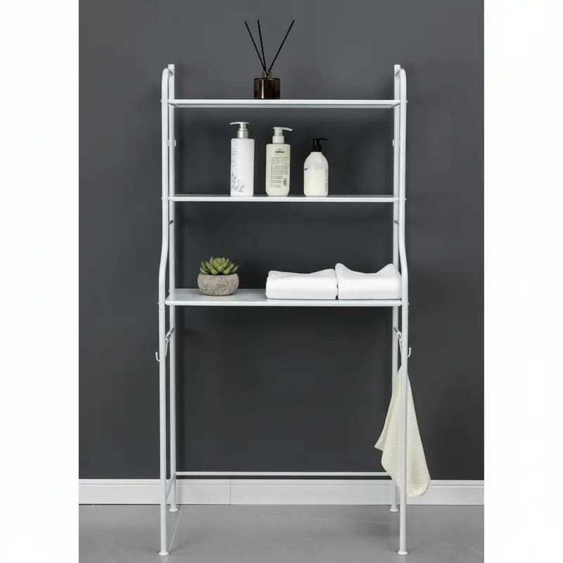 3-Tier Metal Utility Rack For Laundry Or Bath 1