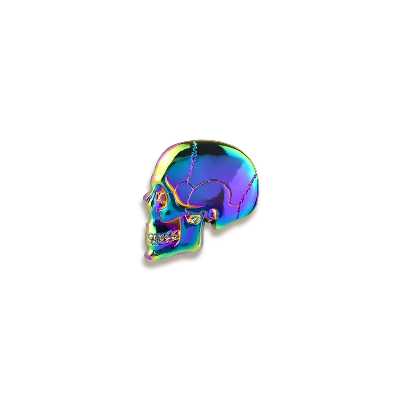 3D Textbook Anatomy Skull Enamel Pin – Rad Girl Creations 1