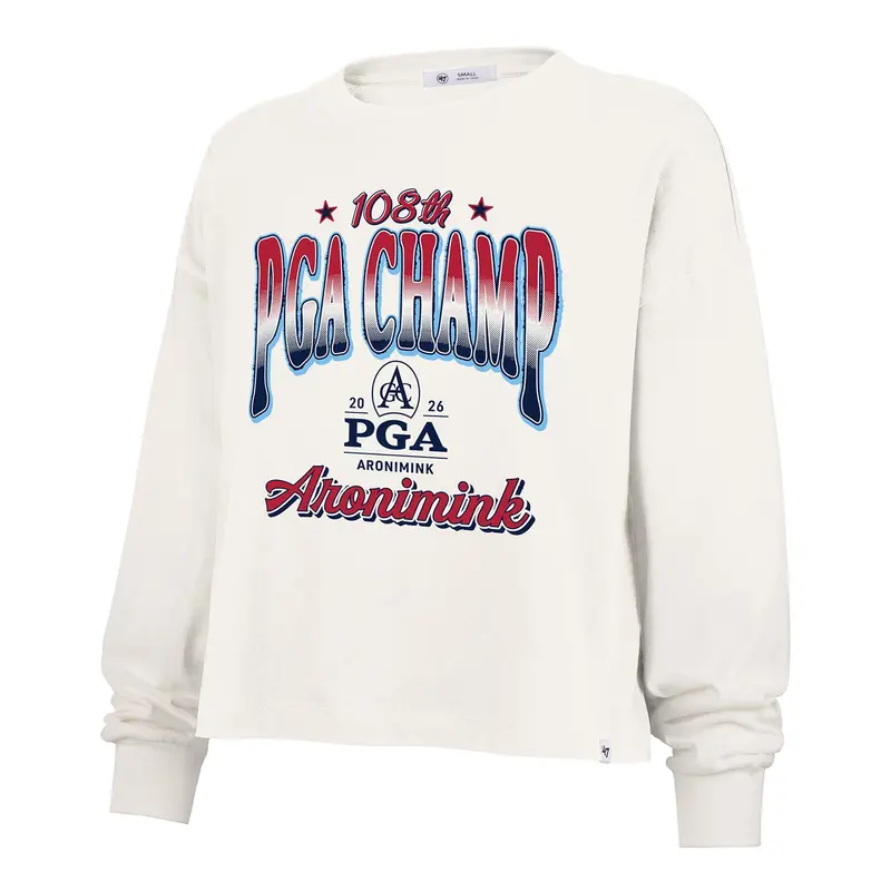 '47 Brand Pga Championship Women'S White Sydney Long Sleeve Tee 1