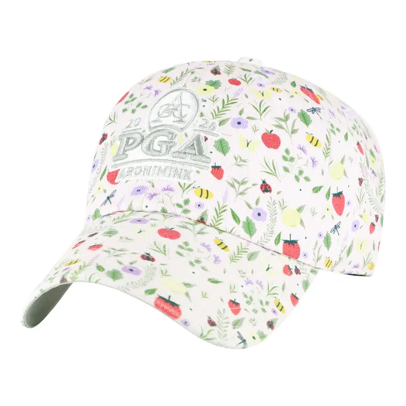 '47 Brand Women'S 2026 Pga Championship Posey Clean Up Hat – Floral Pattern 1