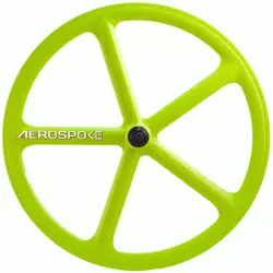 700C Aerospoke Front Wheel – Lime Green 1