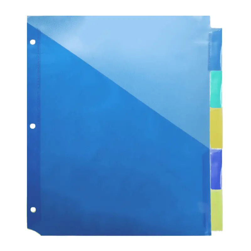 A+ Homework 3-Ring Binder Dividers – 5-Pack With Front Pockets, School Organization Kit 1