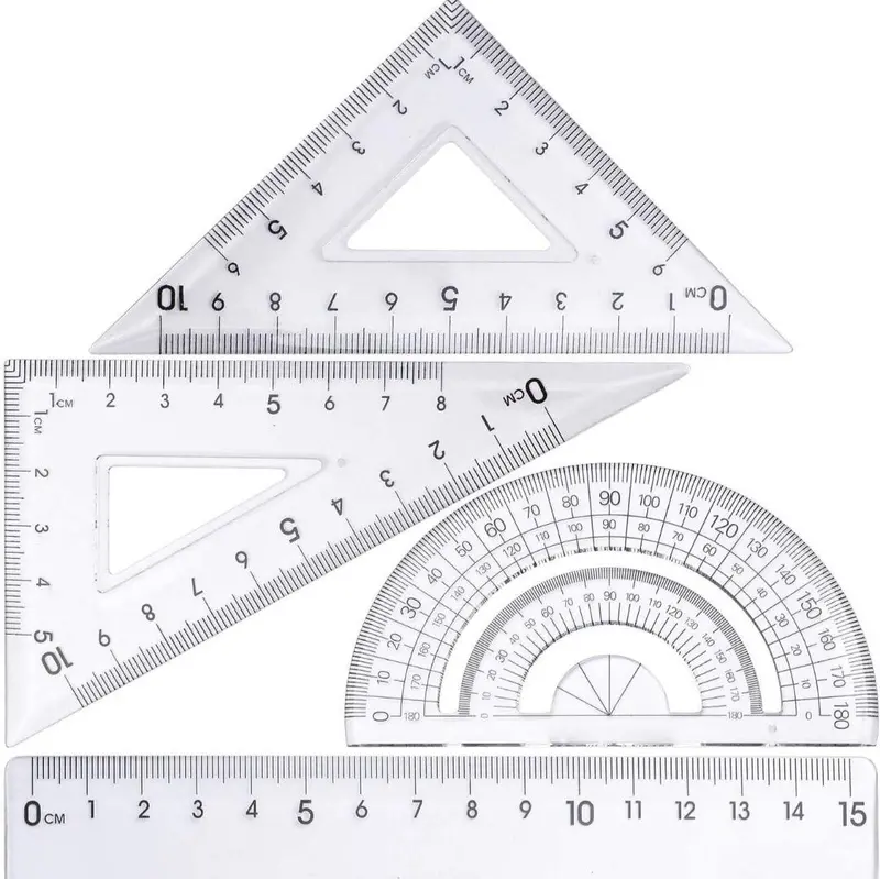 A+ Homework Geometry & Math Tool Set – 4-Piece Essential Student Kit 1