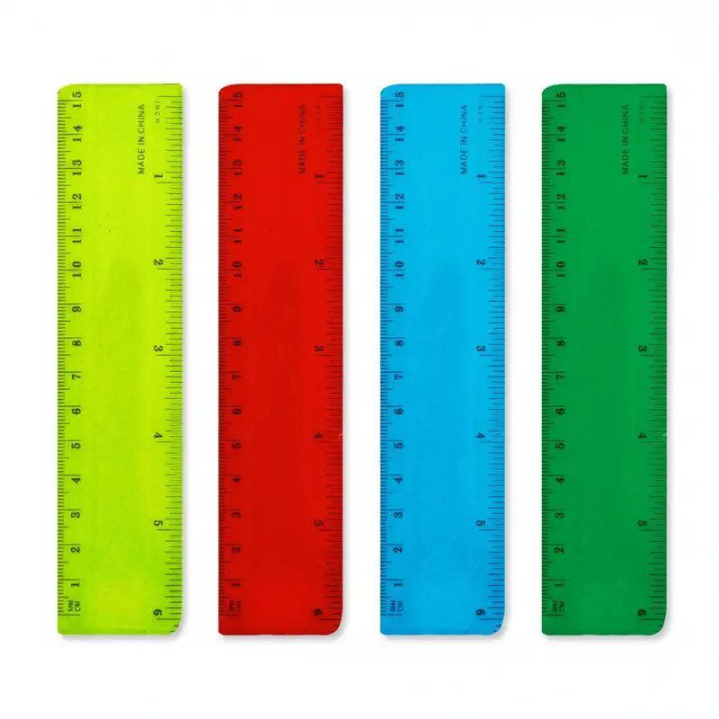 A+ Homework Neon-Colored 6-Inch Rulers – 1-Pack 1
