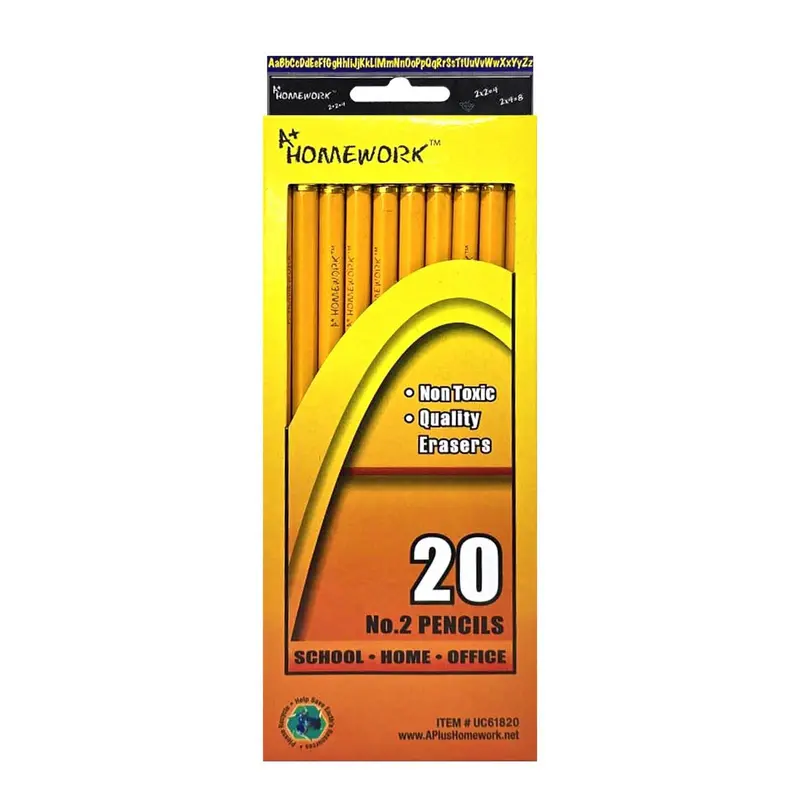 A+ Homework Premium Pencil Bundle – 20-Count Box 1