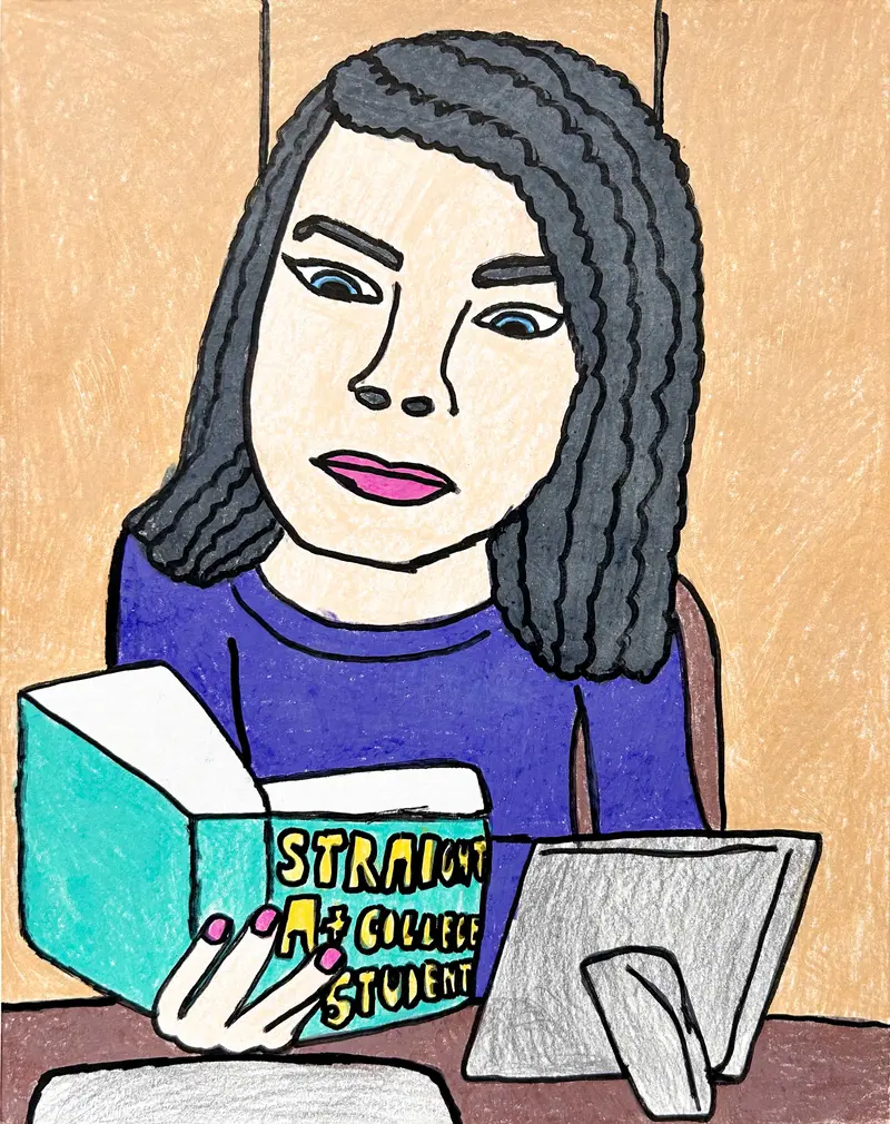 Academic Success Motivational Art: "Becoming A Straight-A Student" By John Peterson 1