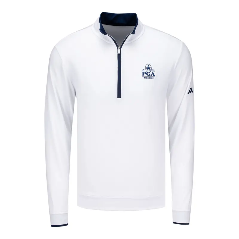 Adidas 2026 Pga Championship Core White Quarter-Zip Top 1
