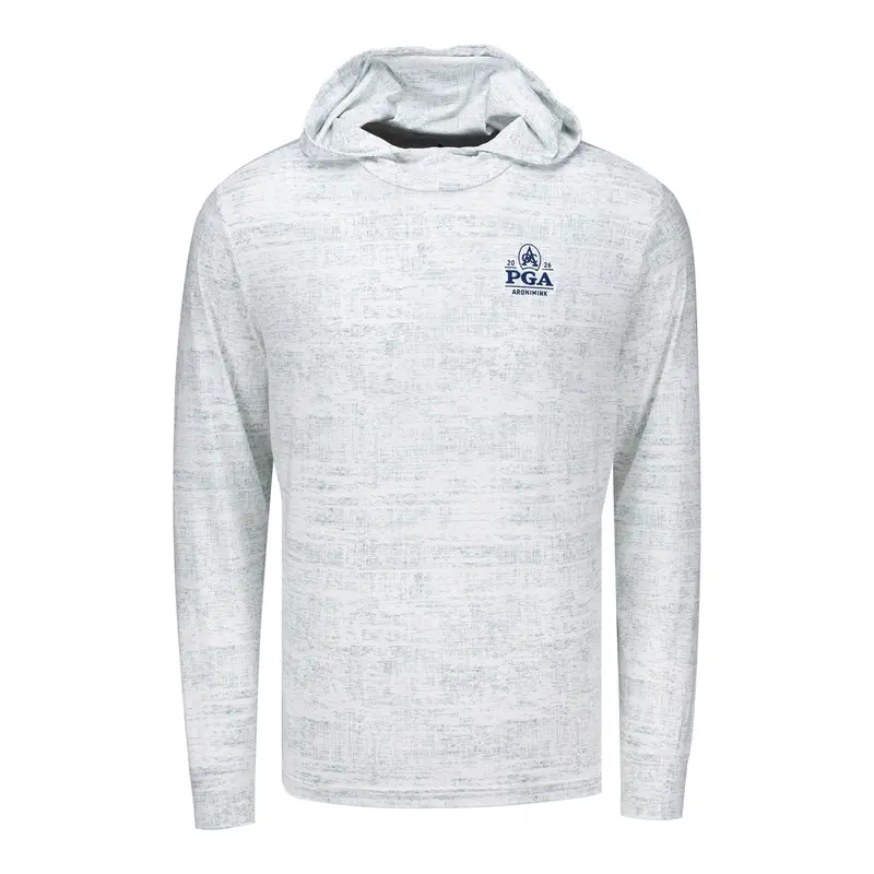 Adidas Performance Printed Lightweight Hoodie – 2026 Pga Championship Layer In White & Wonder Sage 1