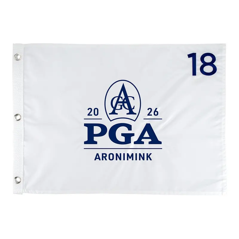 Ahead Embroidered Pga Championship Flag – Crisp White 1