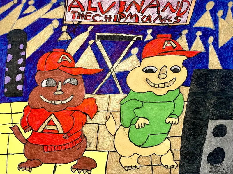 Alvin And The Chipmunks Live Performance Illustration By Shilpi Prasad 1