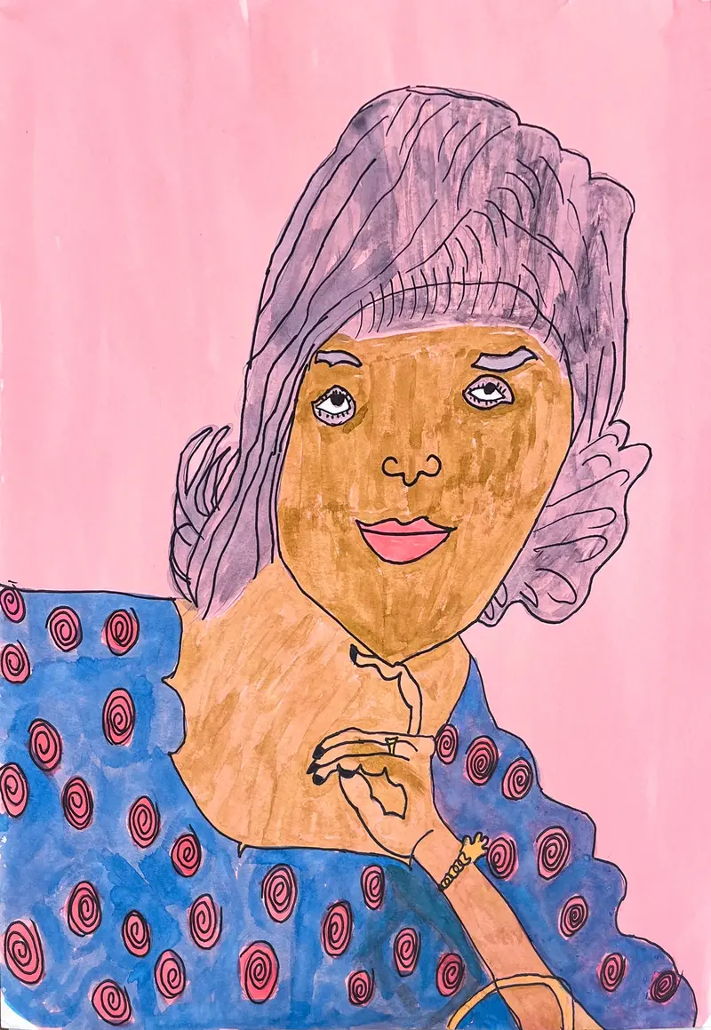 Aretha Franklin Portrait Painting By Jerri Burks 1
