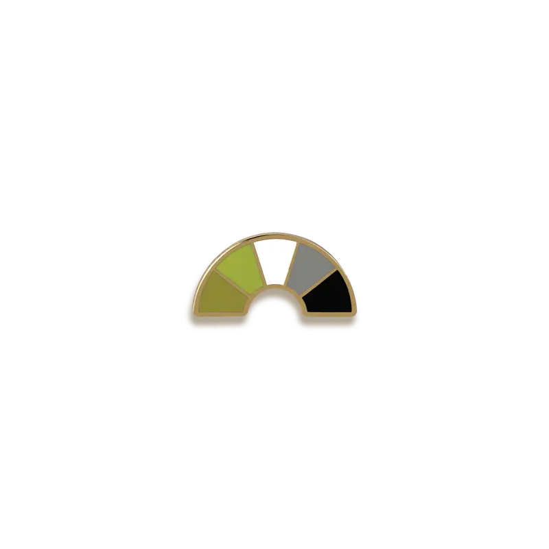 Aromantic Pride Enamel Pin – Thoughtful Representation Of Romantic Orientation By Pinultimate 1