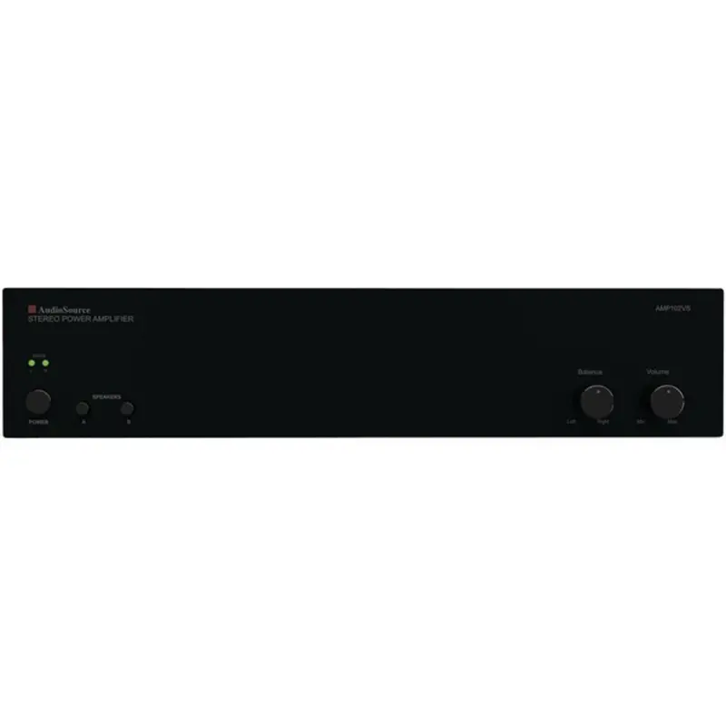 Audiosource Amp102Vs 2-Channel Analog Power Amplifier – 55 Watts Per Channel 1