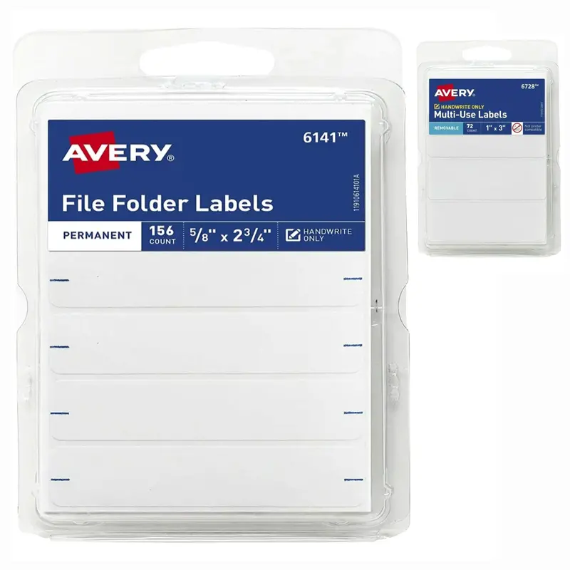 Avery Multipurpose Labels – White File Folder & General Use 1