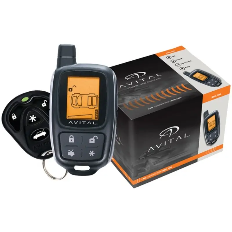 Avital 3305L Two-Way Responder Security System With Four-Button Lcd Remote 1