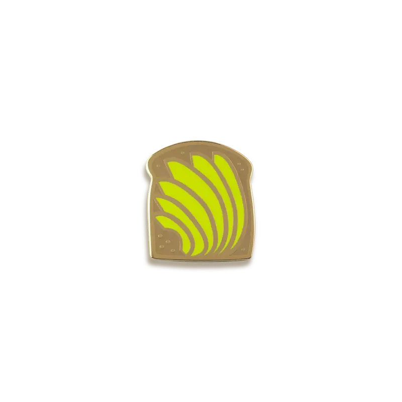 Avocado Toast Enamel Pin – Pinultimate Foodie Accessory 1