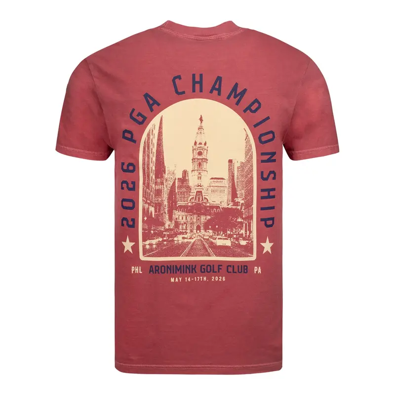 Barstool 2026 Pga Championship Philly City Hall Graphic Tee – Bold Red 1