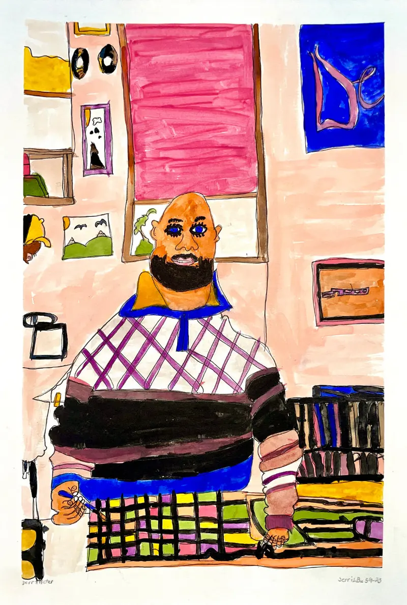 Behind-The-Scenes Studio Portrait: Jerry Dortch At Work By Jerri Burks 1