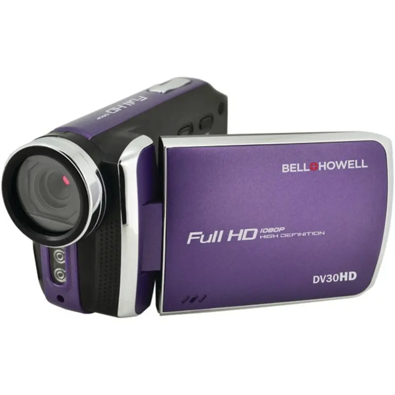Bell+Howell Dv30Hd-P 20Mp 1080P Slim Fun Flix Camcorder – Purple 1