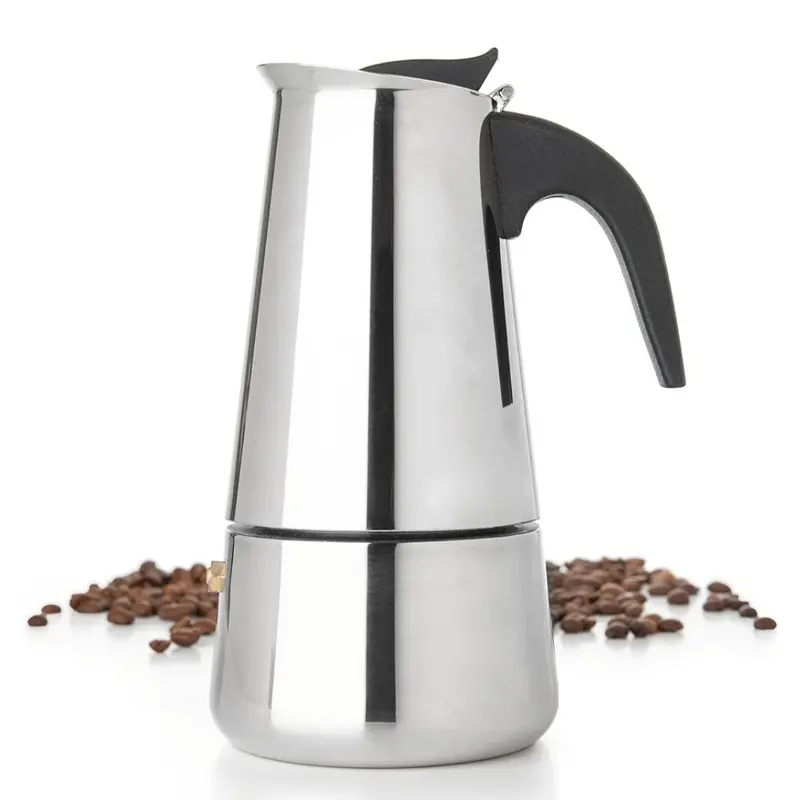 Bene Casa Stainless Steel Stovetop Espresso Maker – Italian-Style Brew 1