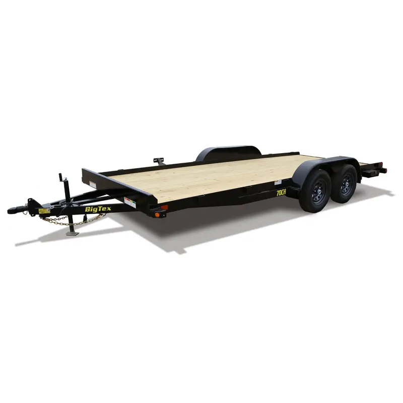 Big Tex 20-Foot Dual-Tongue Car Hauler Trailer With Tandem Axles 1