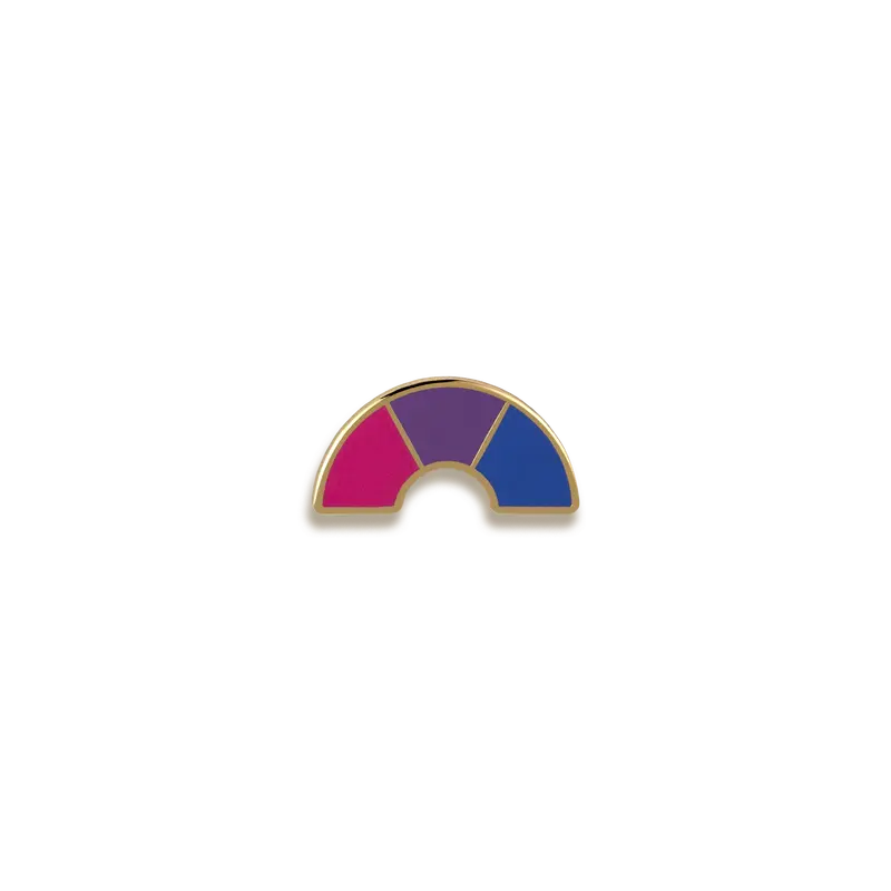 Bisexual Pride Enamel Pin – Striking Three-Tone Symbol Of Attraction By Pinultimate 1