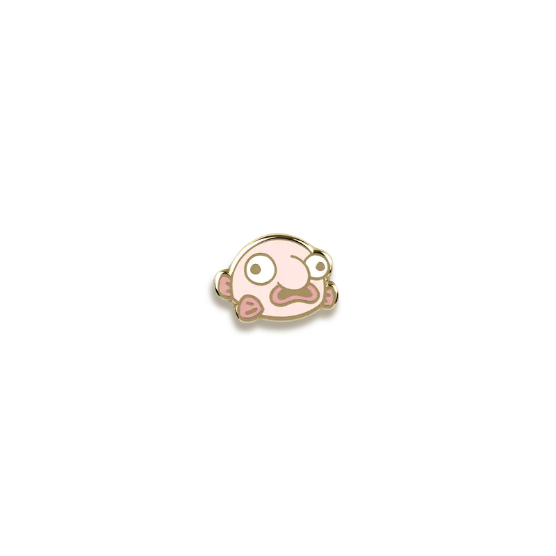 Blobfish Enamel Pin – Toku Arts Whimsical Design 1