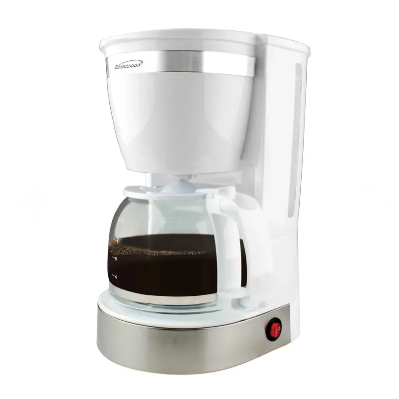 Brentwood 12-Cup Programmable Coffee Maker – Sleek White Design 1