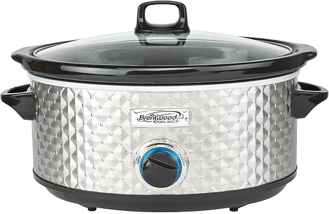 Brentwood 7-Quart Slow Cooker – Programmable Crockpot For Family Meals 1