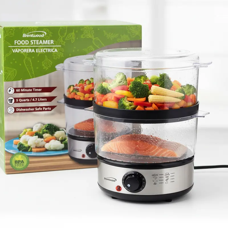 Brentwood Digital Food Steamer With Multi-Tier Basket System 1