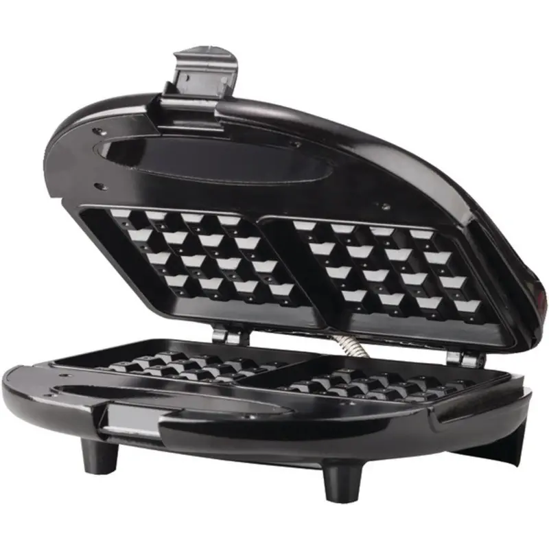 Brentwood Dual Belgian Waffle Maker – Black Nonstick Electric Appliance (Ts-243) 1