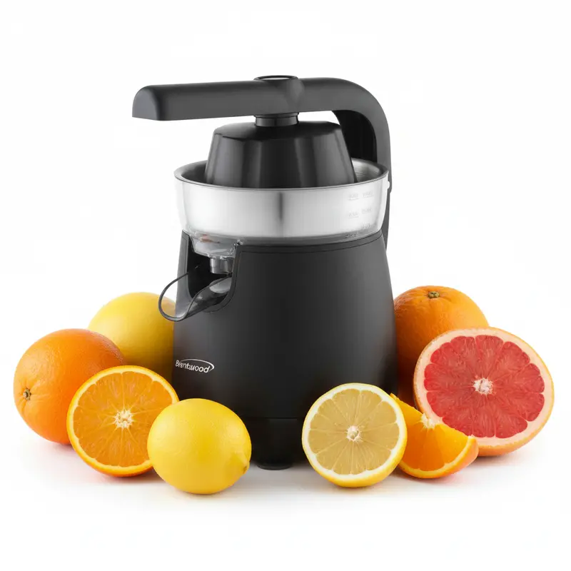 Brentwood Electric Citrus Juicer – Fast, Easy Manual-Free Orange & Lemon Extractor 1