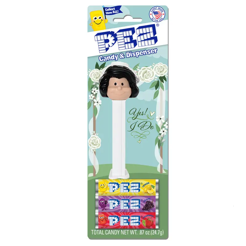 Bride Pez Dispenser – Light Skin Tone, Black Hair 1