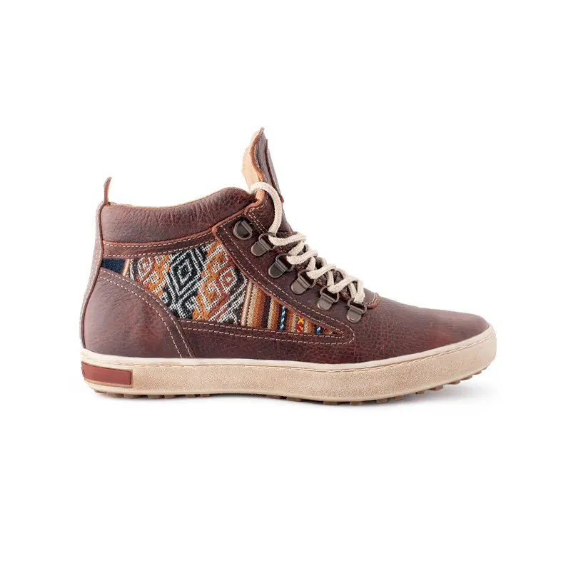 Brown Full-Grain Leather Camping Boots 1