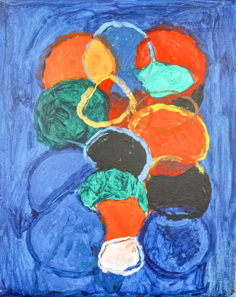 Bubbles Series Acrylic Painting By Ivory Mckinley 1
