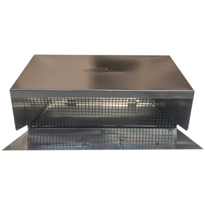 Builders Best Universal Black Metal Roof Vent Cap — 6–8 Inch (3.25 X 10 In) Flush Mount (Model 012634) 1