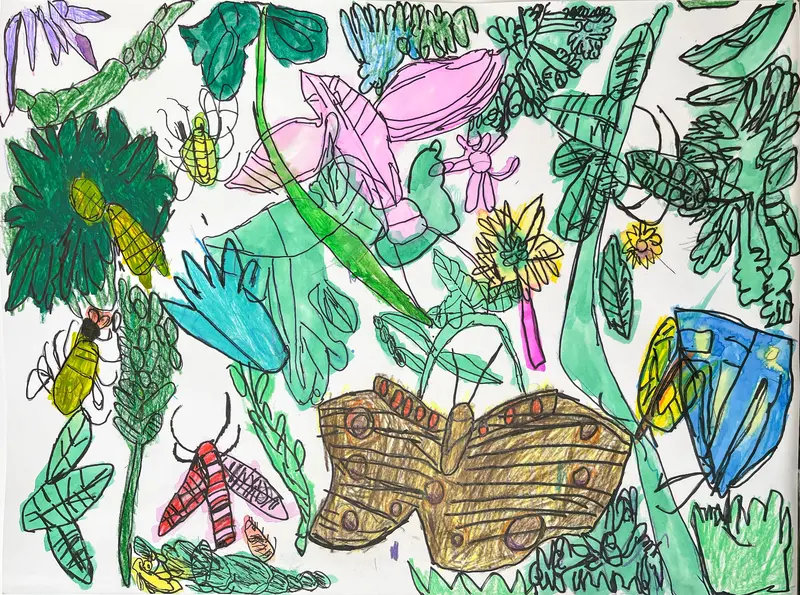Butterflies And Flowers Nature Series Print By Willie Whitehead 1
