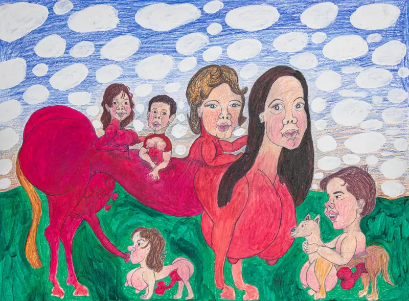 Centaur Family Illustration By Ronald Griggs 1