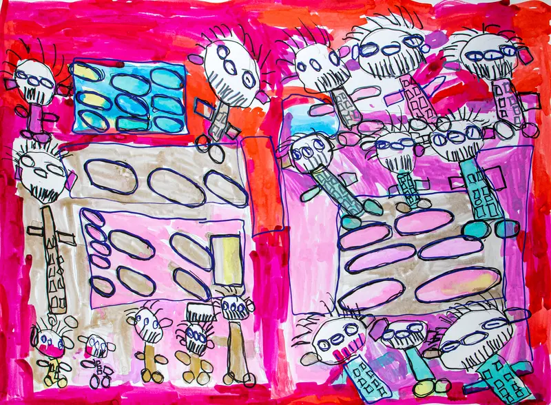Community Table Social Realism Painting By Vanessa Montgomery 1