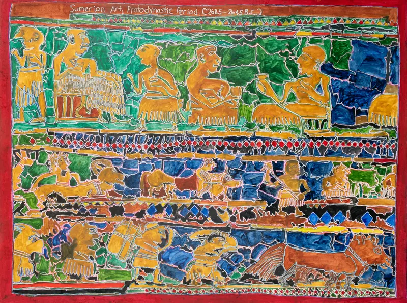 Contemporary Sumerian-Inspired Artwork By Keisha Miller 1