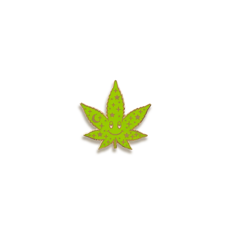 Cosmic Stoner Enamel Pin – Wildflower + Co. Design 1