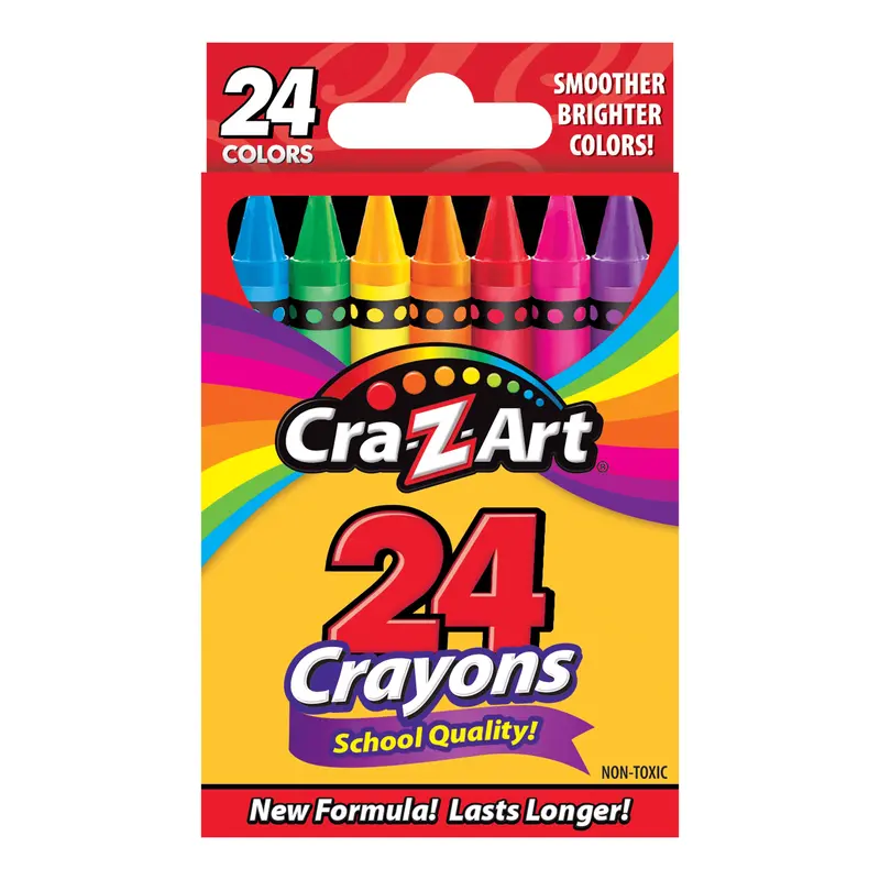 Cra-Z-Art Crayons – 24-Color Bold & Blendable Assortment 1