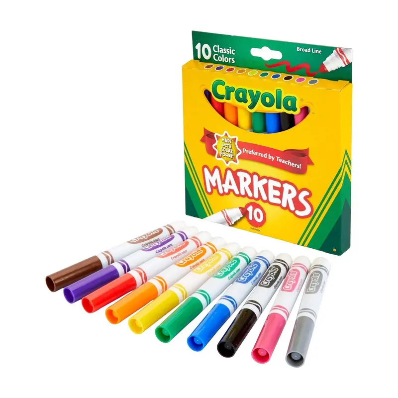Crayola Broad Line Washable Markers – 10-Pack 1