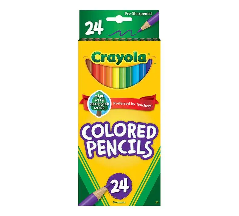 Crayola Colored Pencils – Premium 24-Count Set With Smooth Laydown 1