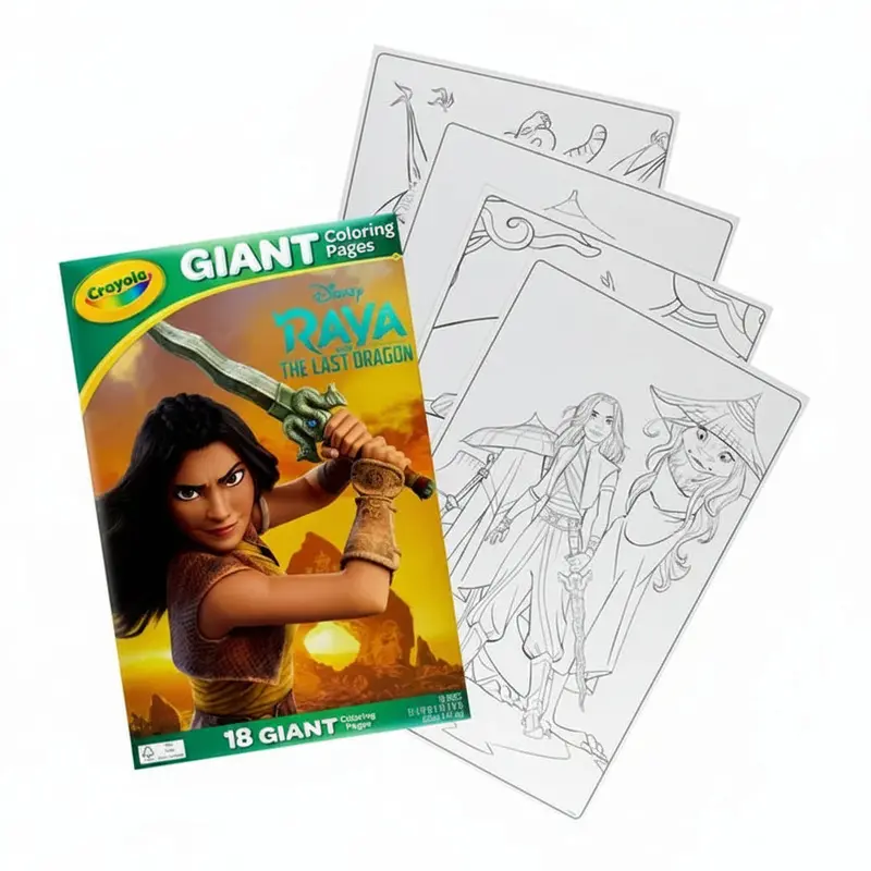 Crayola Giant Disney Coloring Book – Raya And The Last Dragon Themed Pages 1