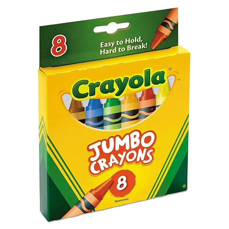 Crayola Jumbo Crayons – Bold 8-Count Box For Little Hands 1
