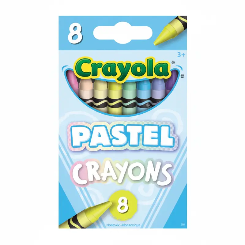 Crayola Pastel Crayons – 8-Piece Soft-Tone Art Supply Set 1